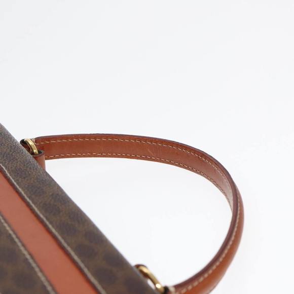 CELINE Macadam Canvas Hand Bag PVC Brown Auth 89283 - Picture 8 of 16